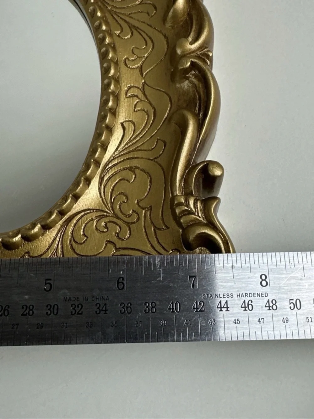 Ornate Gold Decorative Oval Mirror Frame - Home Accents